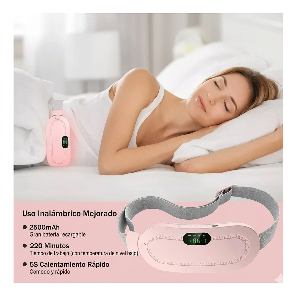 HeatRelief™ – Alivia el Dolor Menstrual al Instante con Calor Inteligente