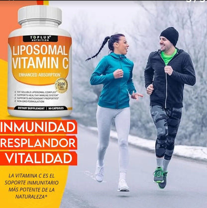 Vitamina C Liposomal 2100 mg – Máxima Absorción y Defensa Natural