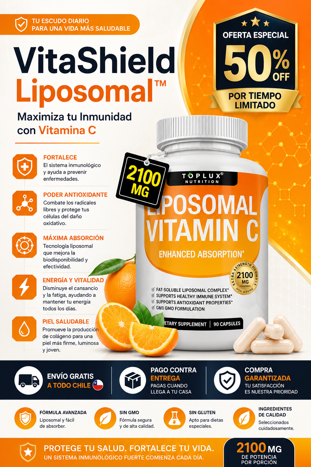 VitaShield Liposomal™ – Maximiza tu Inmunidad con Vitamina C