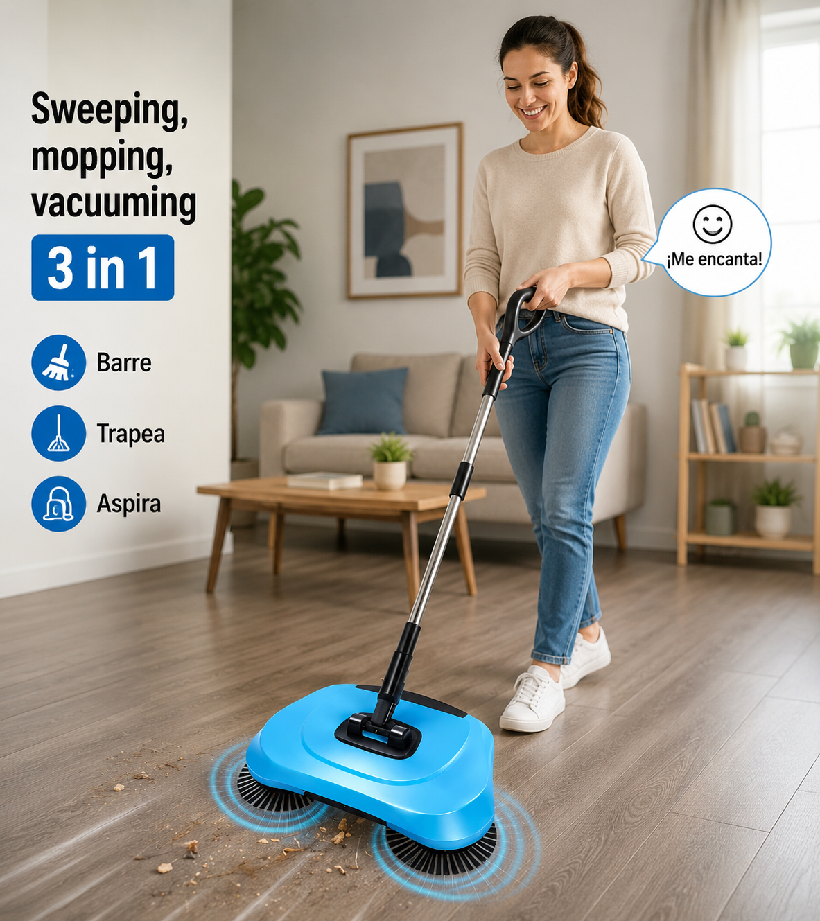 SpinSweep Pro™ – Limpia Sin Electricidad en Segundos