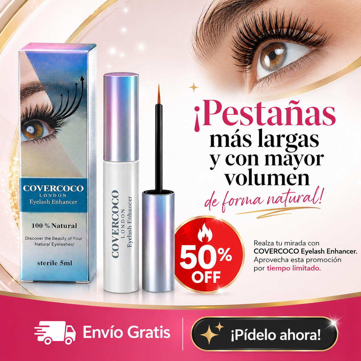 LashLux Serum™ – Potencia el Crecimiento de tus Pestañas para una Mirada Irresistible