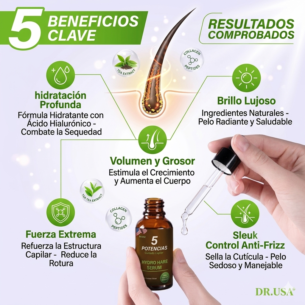 HydroRevive™ Hidratación Profunda · Anticaída · Brillo Instantáneo